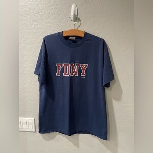 Vintage New York Fire Department FDNY SS‎ Shirt Size Large